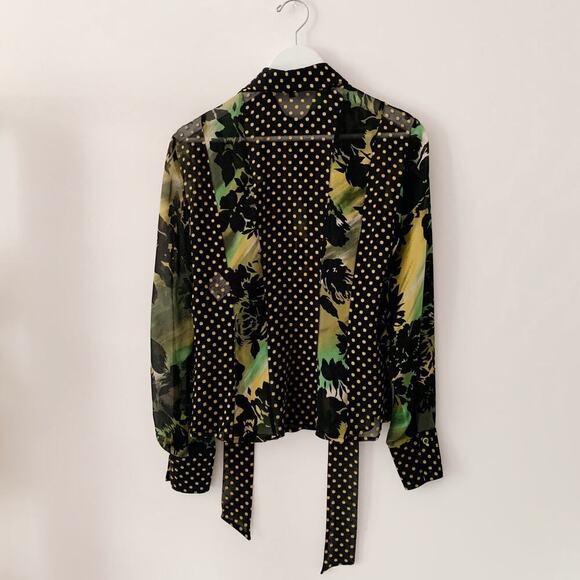 Escada Silk Floral Blouse - M - Picture 2 of 4